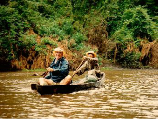 Amazon river camping trip. Karen & Rich McCann
