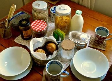 Airbnb breakfast, Oxford, Karen McCann