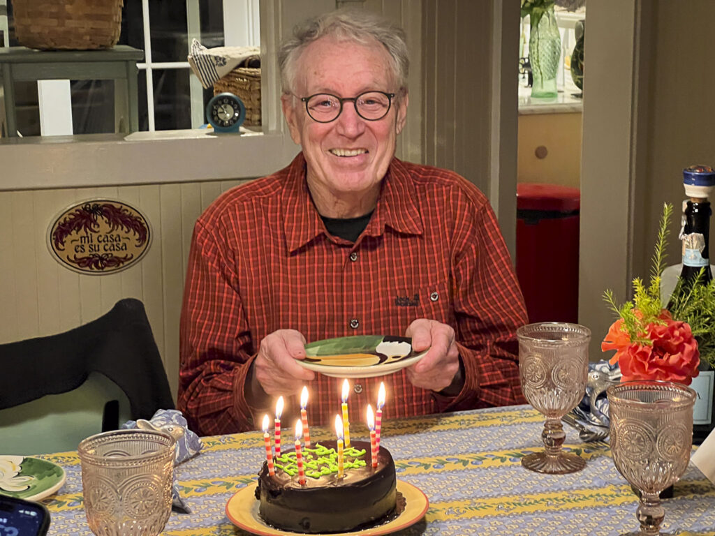 RIch McCann waits for his birthday cake / Hot Tips for Reversing Bad Luck / Karen McCann / EnjoyLIvingAbroad.com